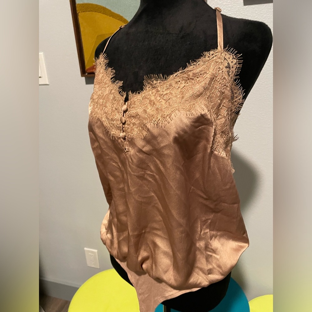 Pink Lilly | Large | Silky Top Body Suit